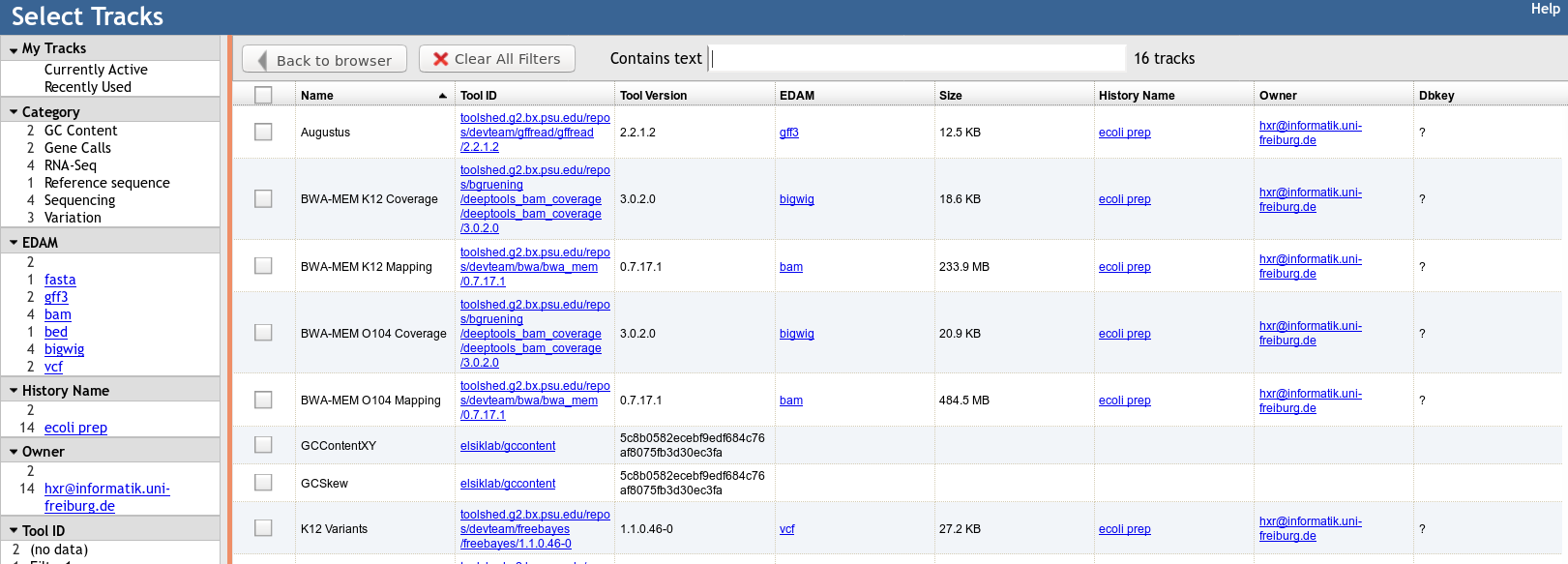 provenance tracking